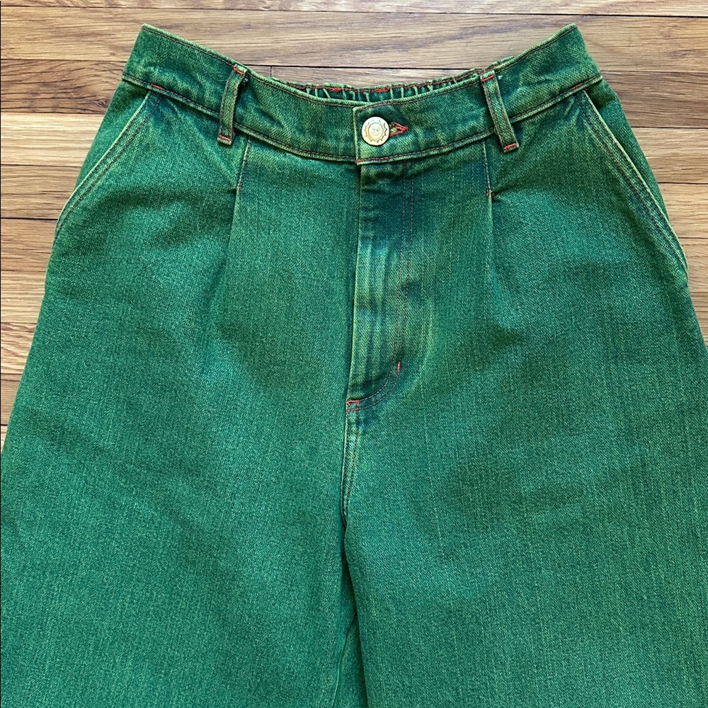 Big Bud Press over-dyed wide leg jeans, XS - Picture 3 of 6